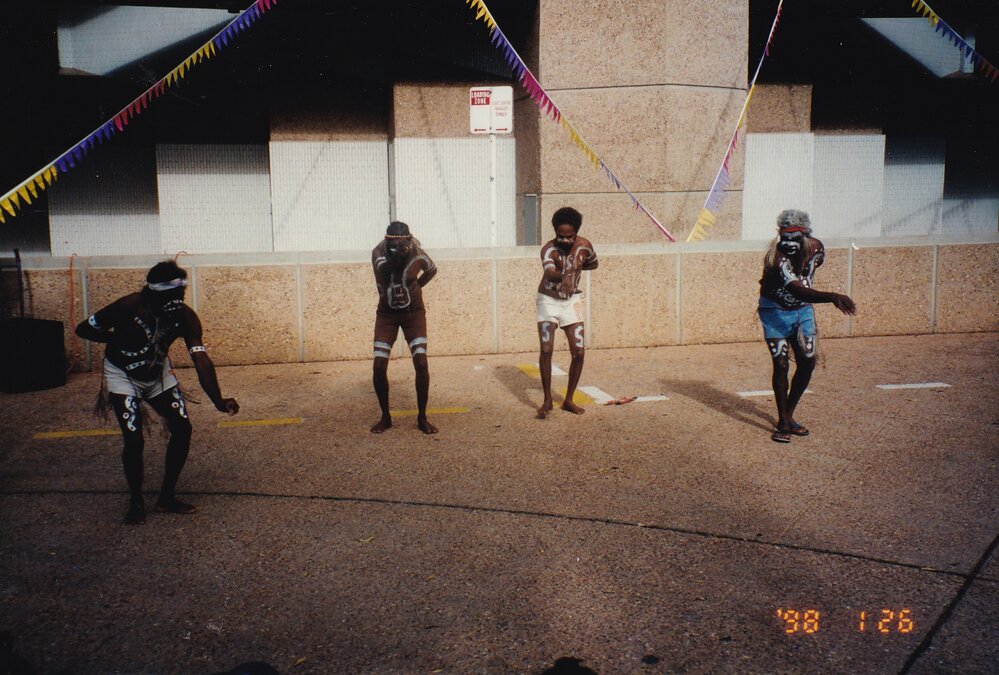 Traditional Aboriginal dance performance, c.1998