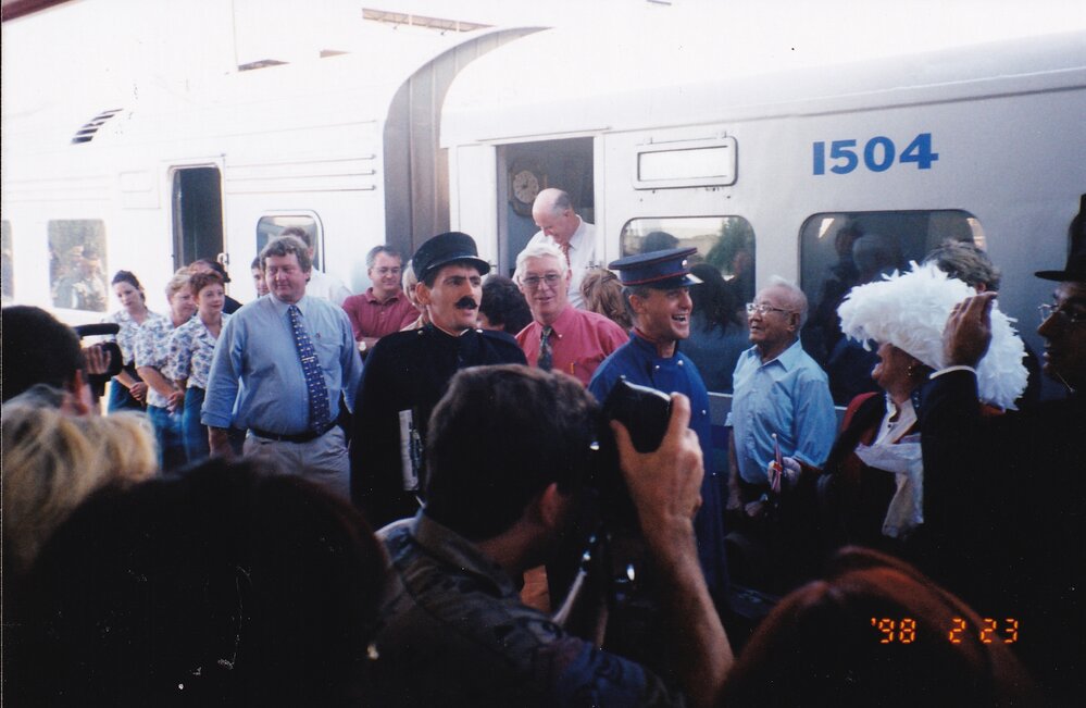 Mount Isa 75th celebrations at railway station, February 1998