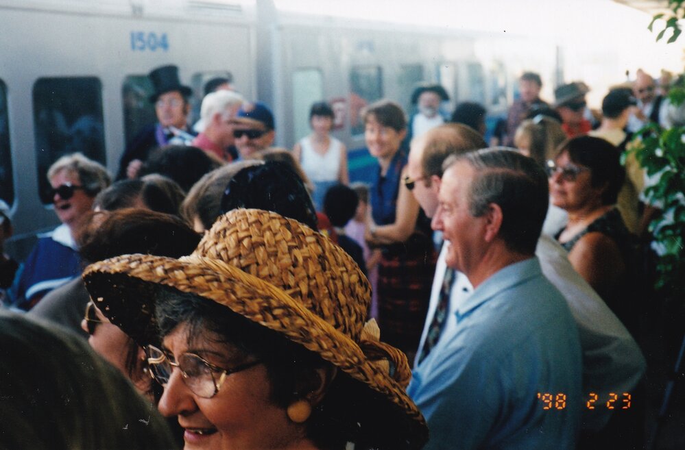 Mount Isa 75th celebrations at railway station, February 1998