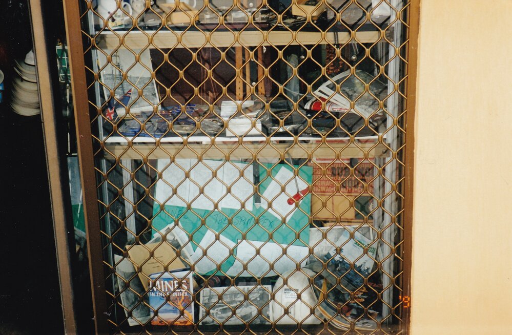 Mount Isa display in Freckleton's Country World storefront, February 1998