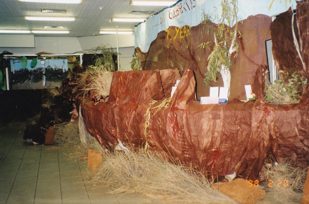 Queensland Country Credit Union decorated for Mount Isa 75th celebration, February 1998