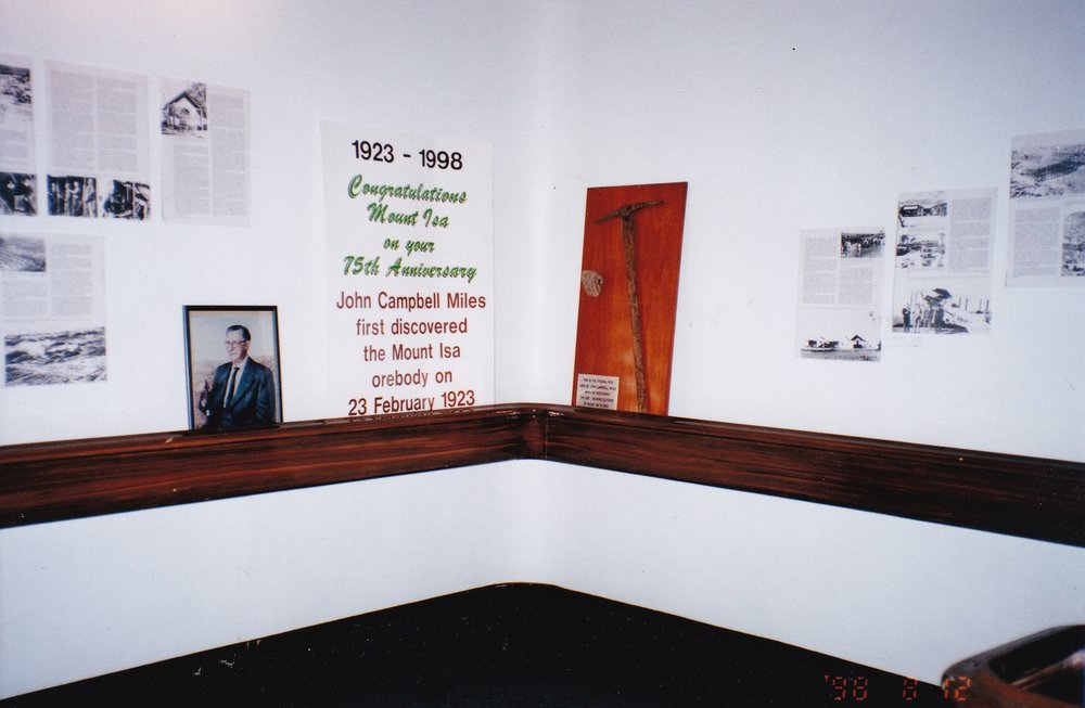 Historical display in Civic Centre stairwell, c.1998