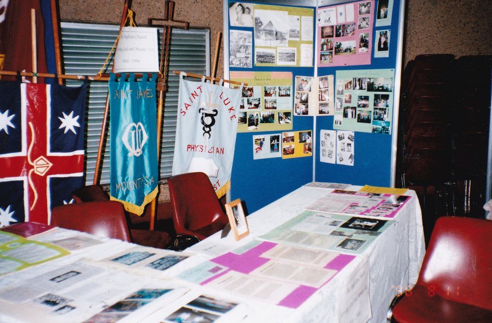 Anglican Church display at Mount Isa 75th celebration, c.1998