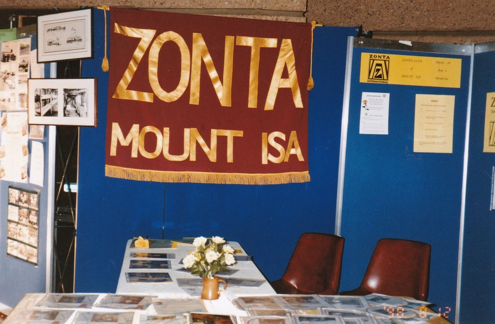 ZONTA booth at Mount Isa 75th celebration Civic Centre, c.1998