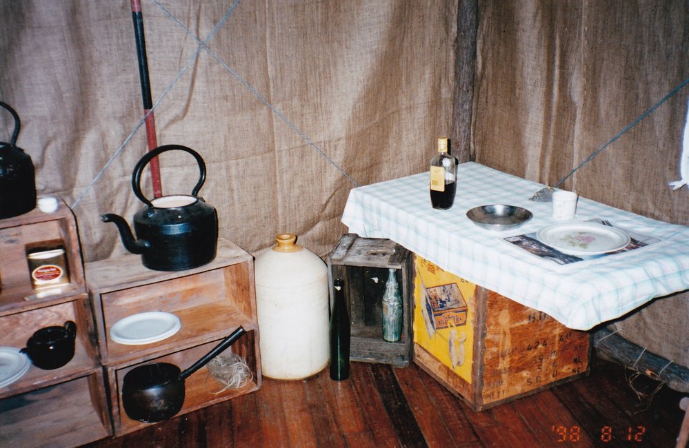Inside Tent House display at Mount Isa 75th celebration, c. 1998.