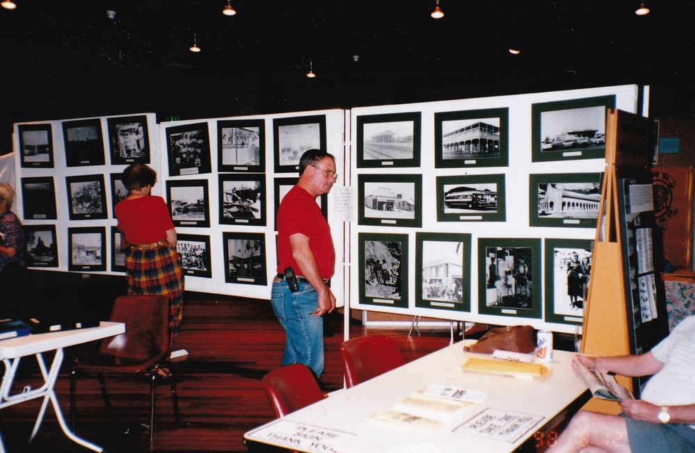 Photography display at Mount Isa 75th celebration, c.1998