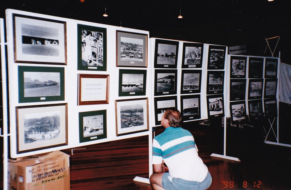 Photography display at Mount Isa 75th celebration, c.1998