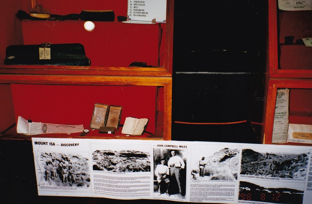 Historical items on display, c.1998