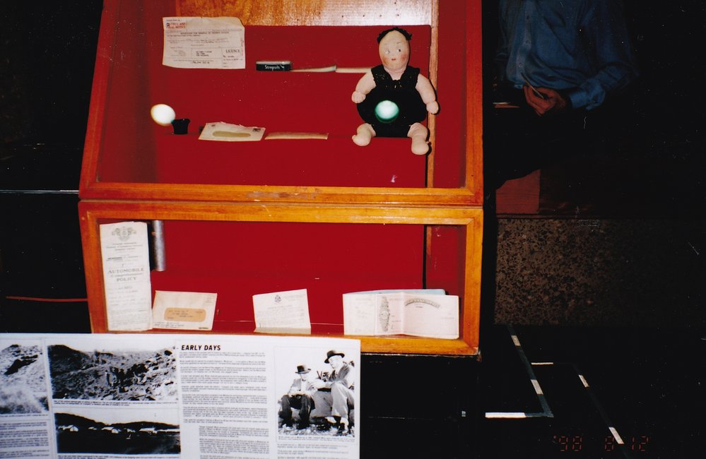 Historical items on display, c.1998