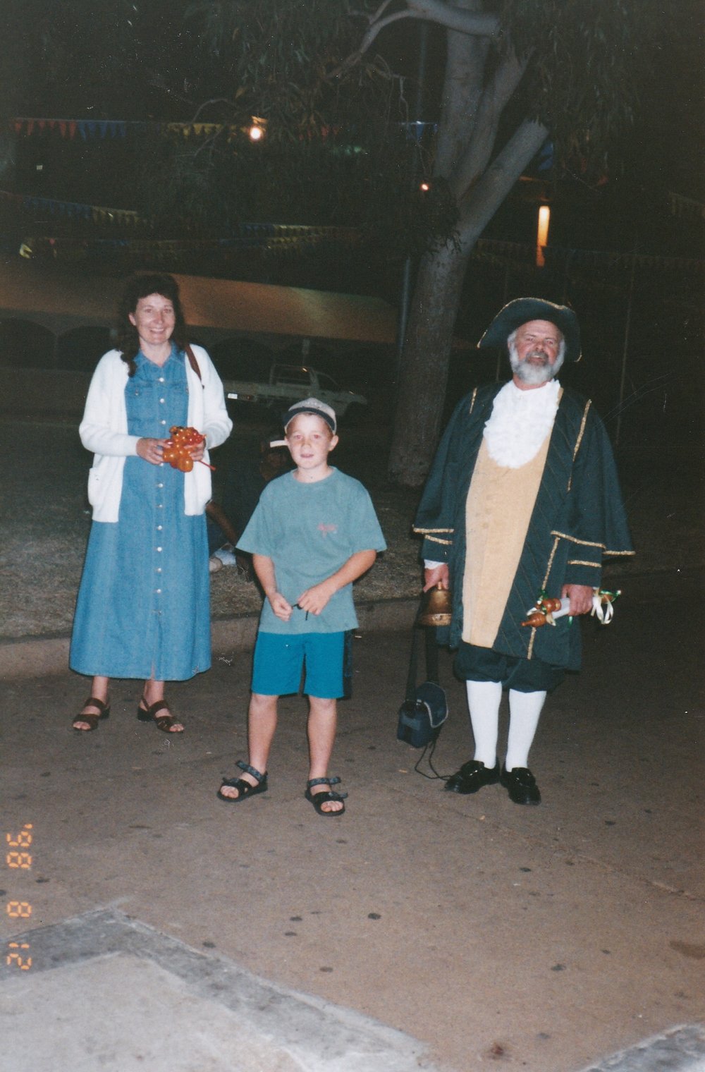 Costumed presenter at celebrations, c.1998