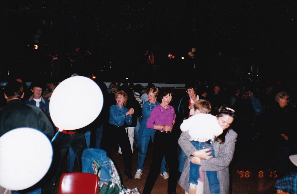 Partygoers at Royal Flying Doctors event, c.1998