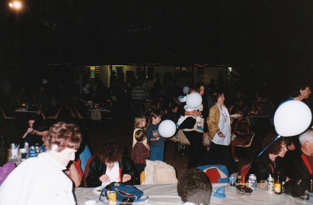 Partygoers at Royal Flying Doctors event, c.1998