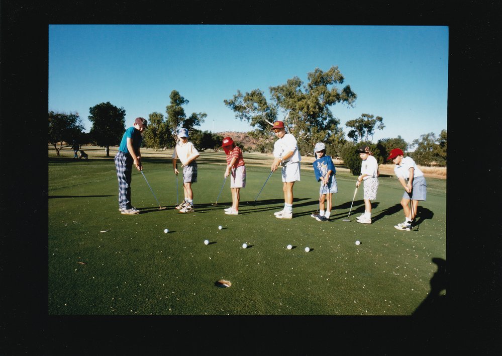 Children practicing golf at Golf Club