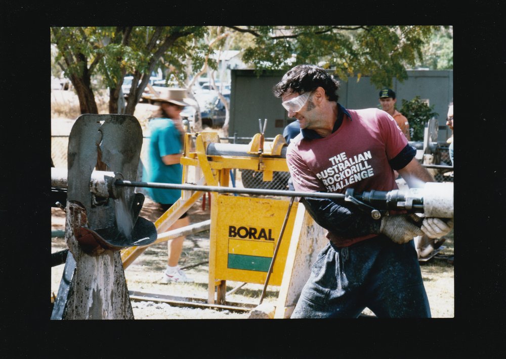Competitor at Australian Rockdrill Challenge