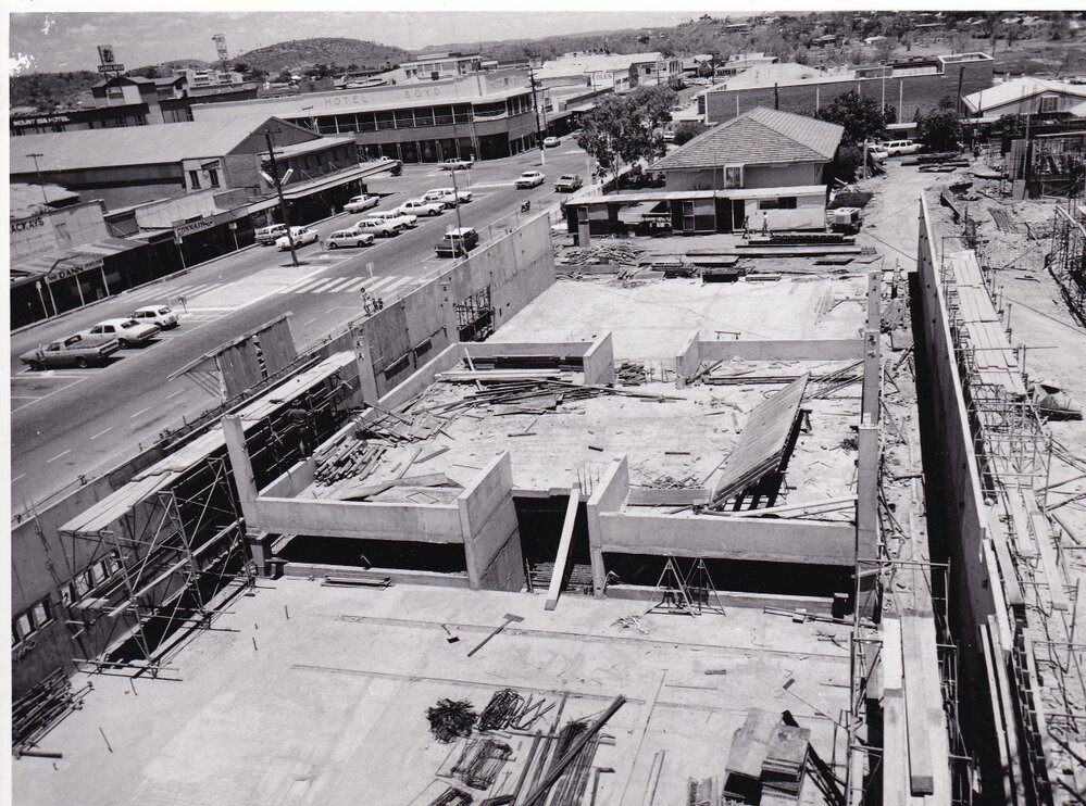 Mount Isa City Library under construction, Miles End, c.1970s