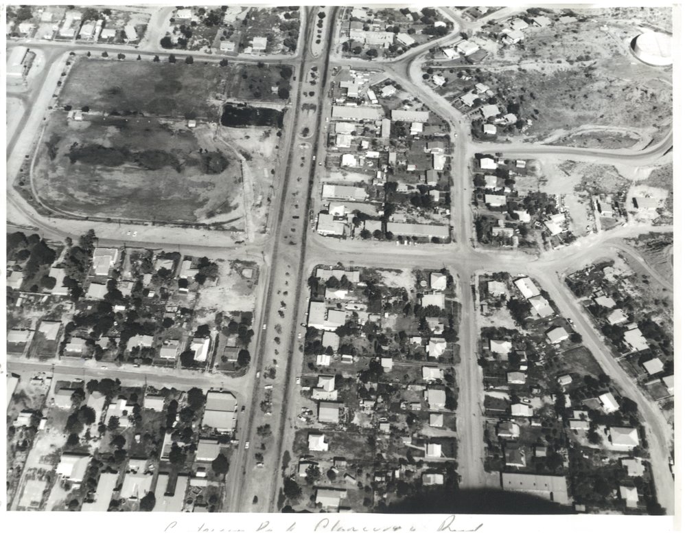Aerial view of The Gap, February 1973