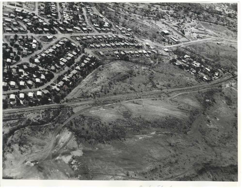Aerial view of Happy Valley, February 1973