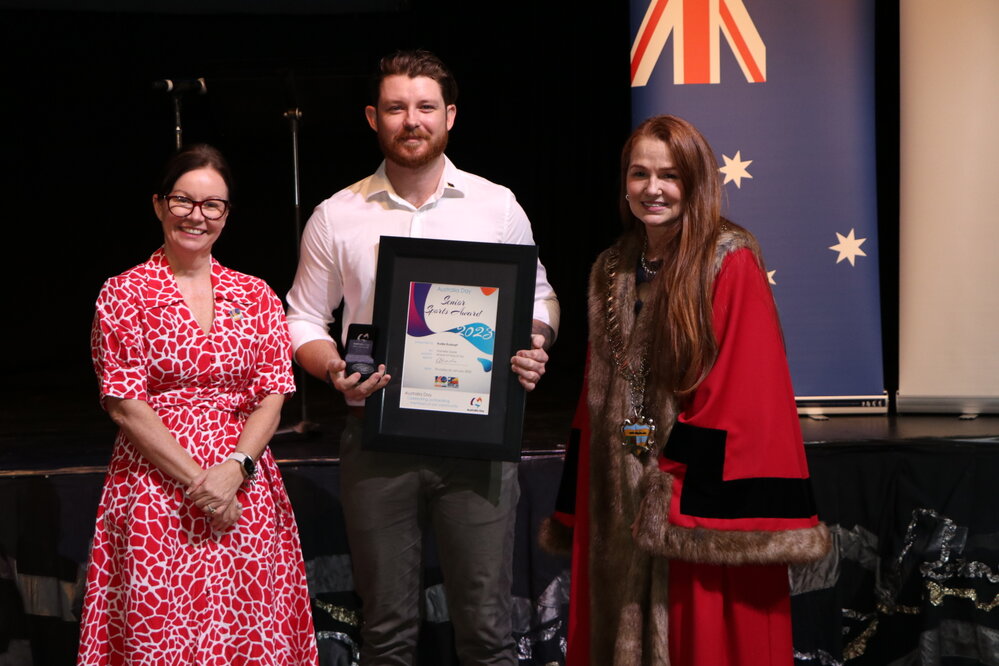 Kodie Kuskopf receives Senior Sports Award, January 2023