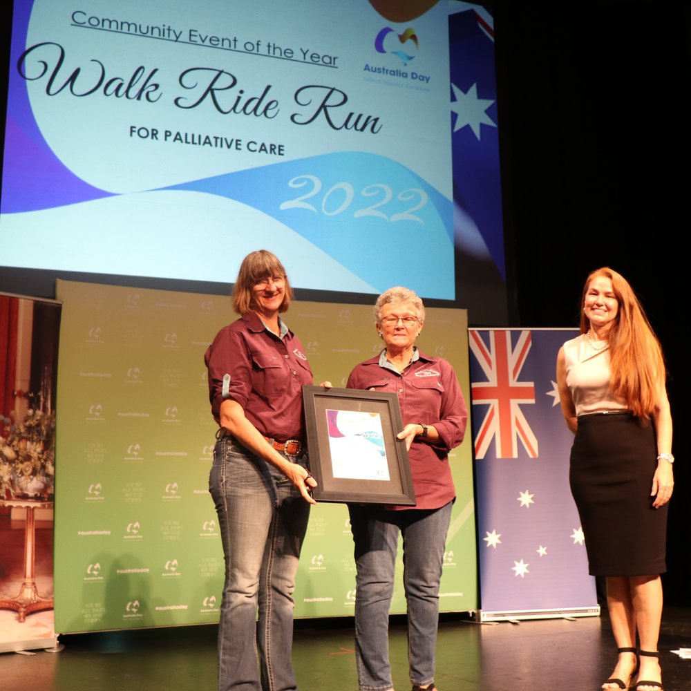 Walk Ride Run for Palliative Care receives Community Event of the Year Award, January 2022