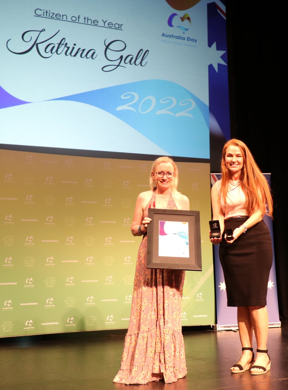 Katrina Gall receives Citizen of the Year Award, January 2022