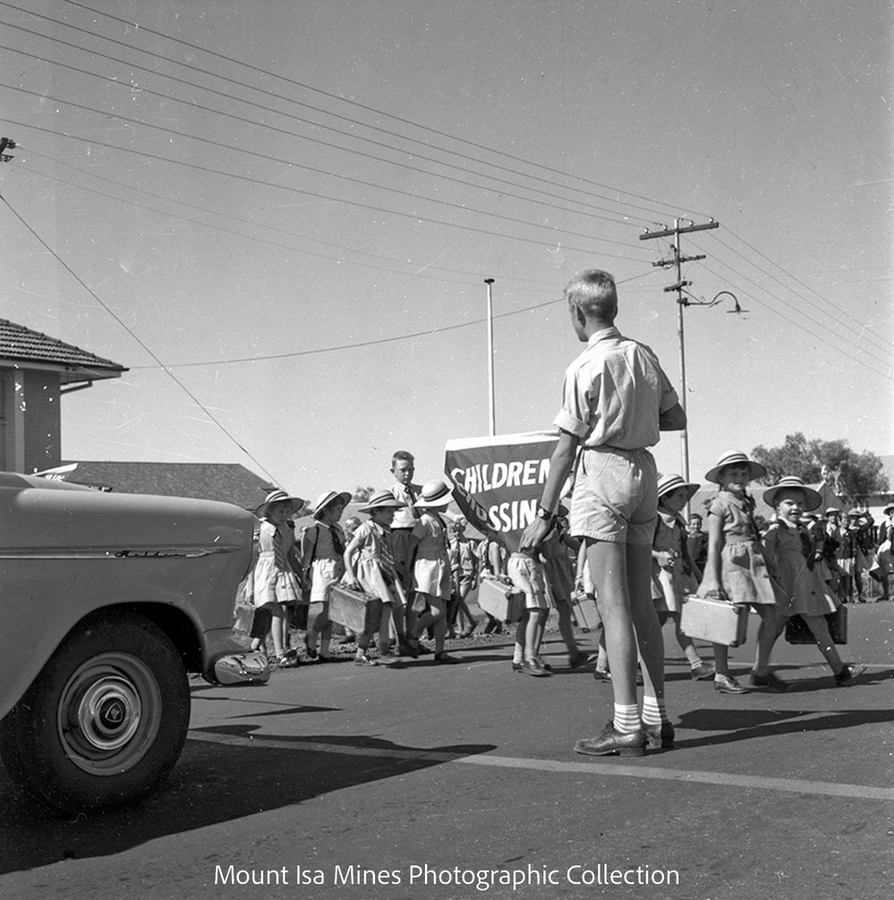 School patrols, Parkside, May 1958