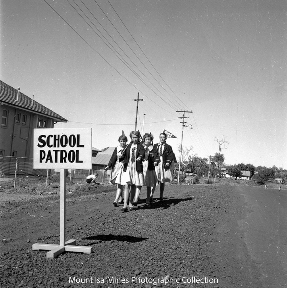 School patrols, Parkside, May 1958