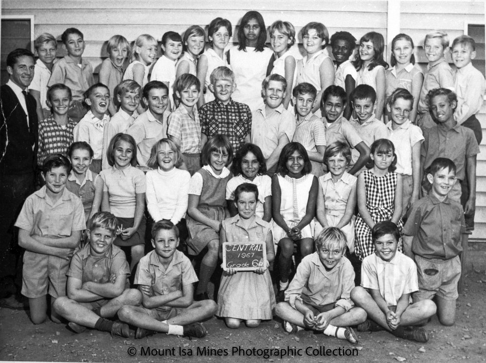 Class 6A photo of Central State School, c.1967