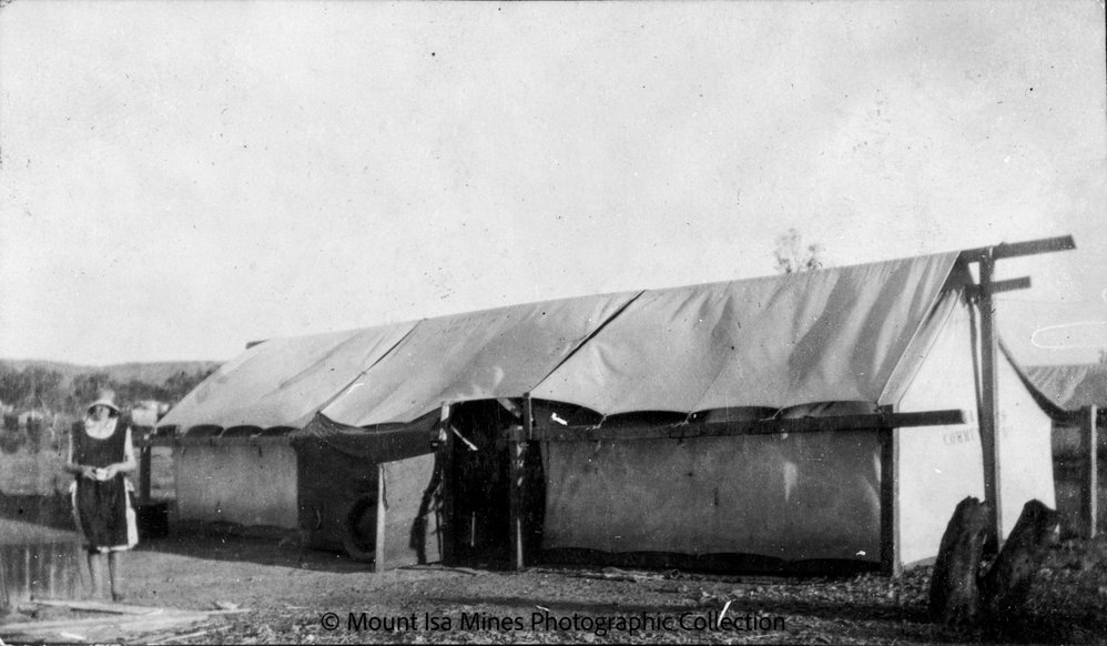Mount Isa Mines community department supplied tent