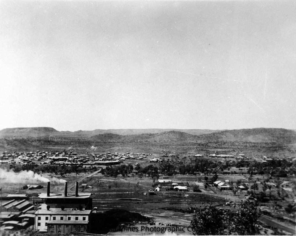 Mines Power Station and Townside, November 1963