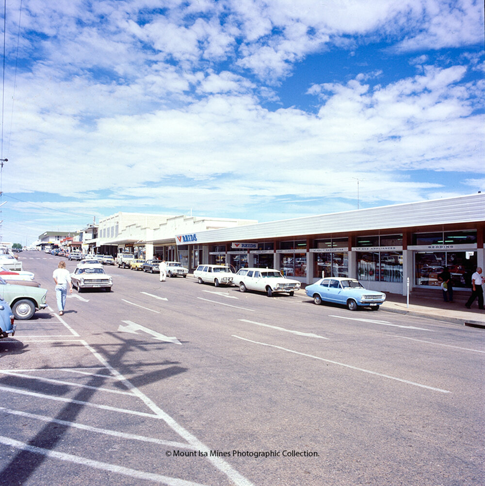 Looking SW along Miles Street from Grace Street, c. May 1976 to 1980.