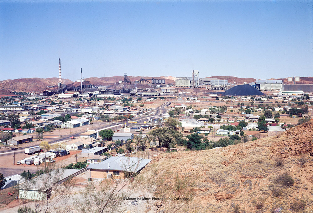 Looking West from the Lookout, January 1973.