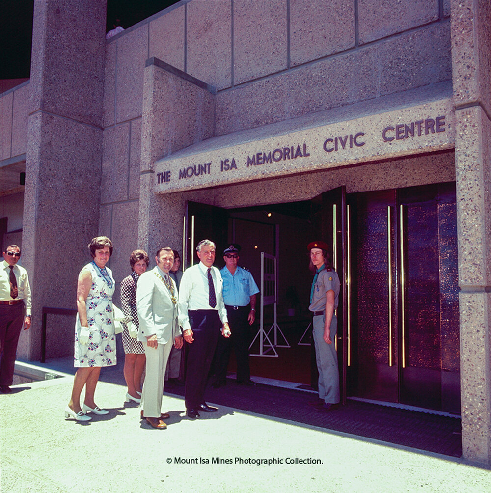 Mount Isa Civic Centre opening, November 1974