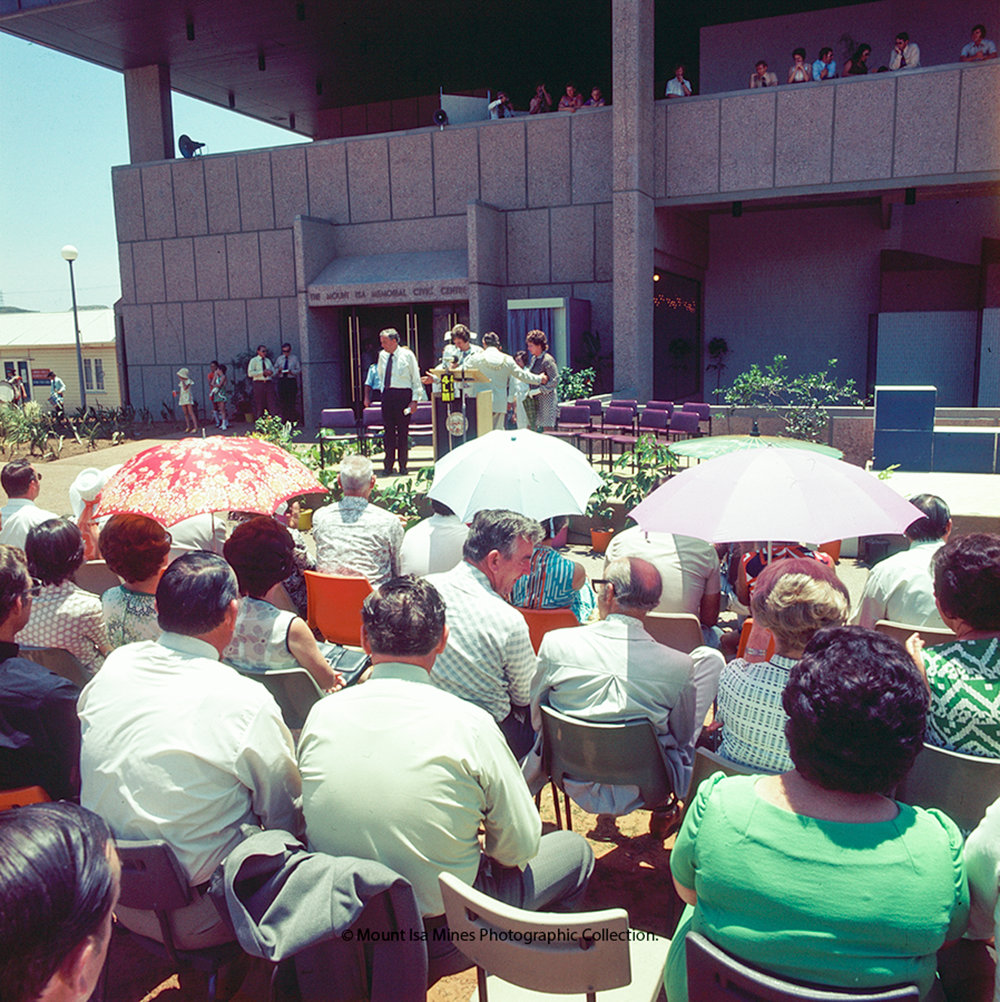 Mount Isa Civic Centre opening, November 1974