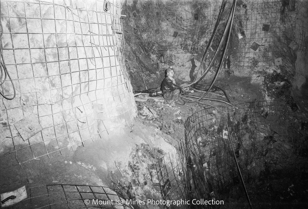 A10S X41 shaft sinking, Mount Isa Mines, April 1972