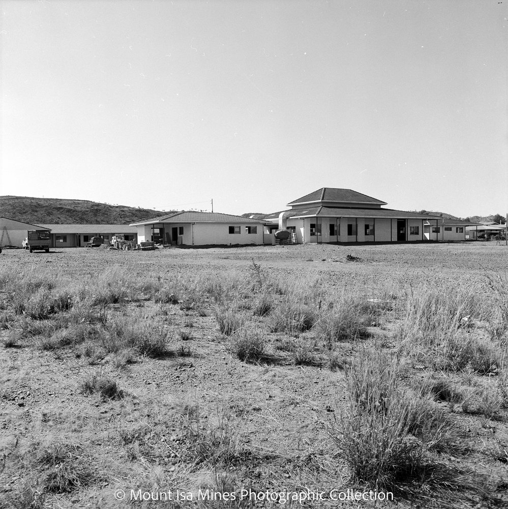 Laura Johnson Home under construction, Townview, September 1975