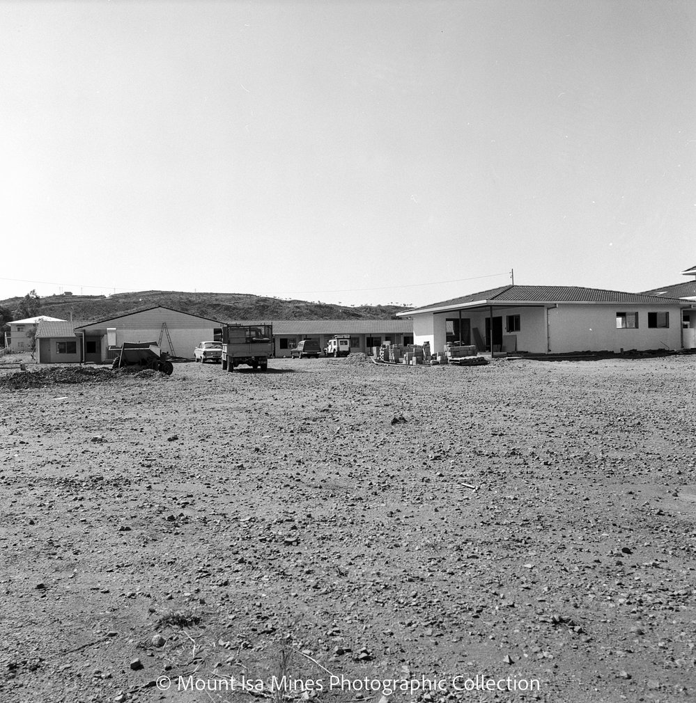Laura Johnson Home under construction, Townview, September 1975