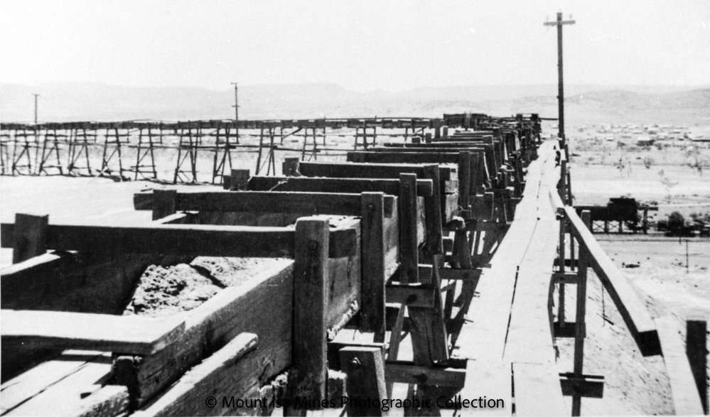 Trestle for Tailings Dam, Mount Isa Mines, November 1963