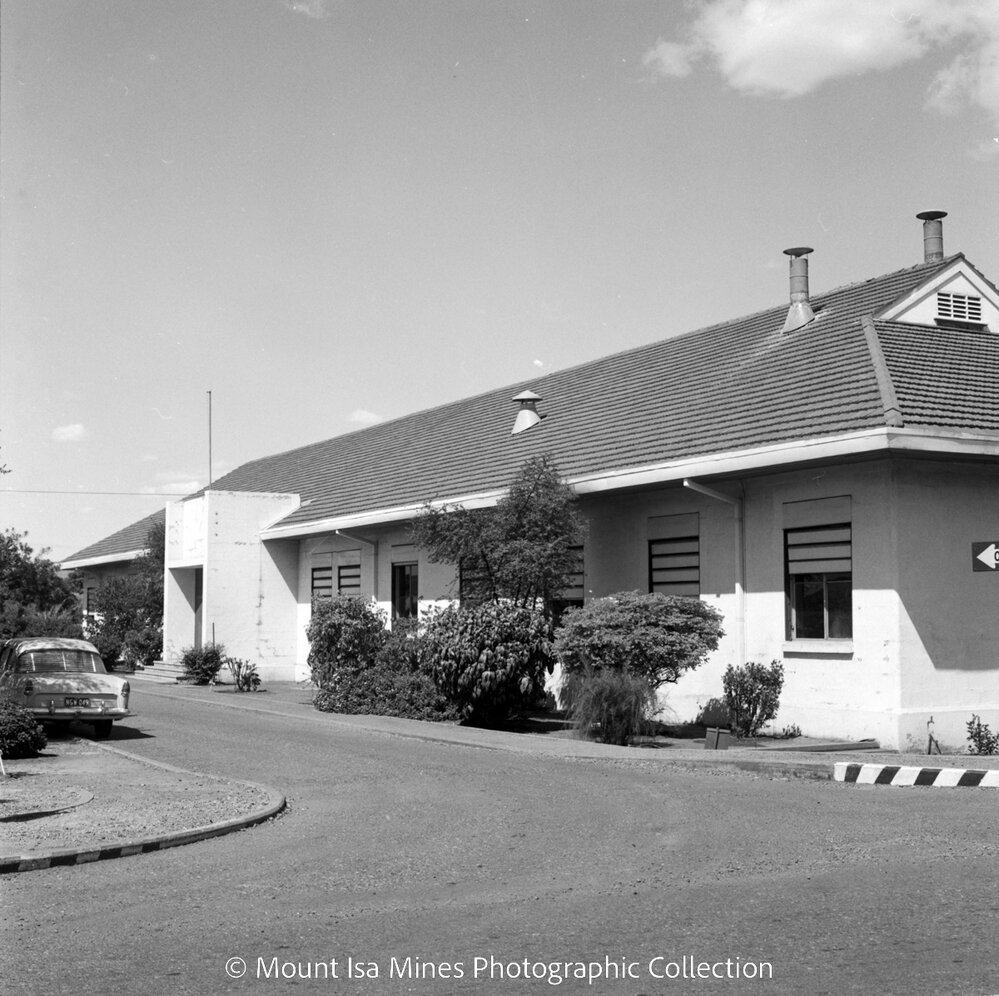 Research and assay building, Mount Isa Mines, April 1968