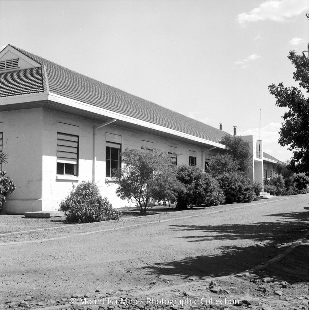 Research and assay building, Mount Isa Mines, April 1968