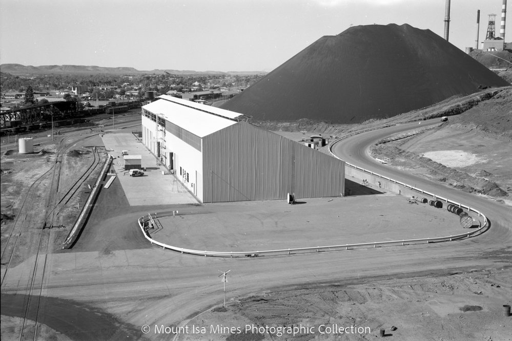 New mobile fleet workshop, Mount Isa Mines, April 1968