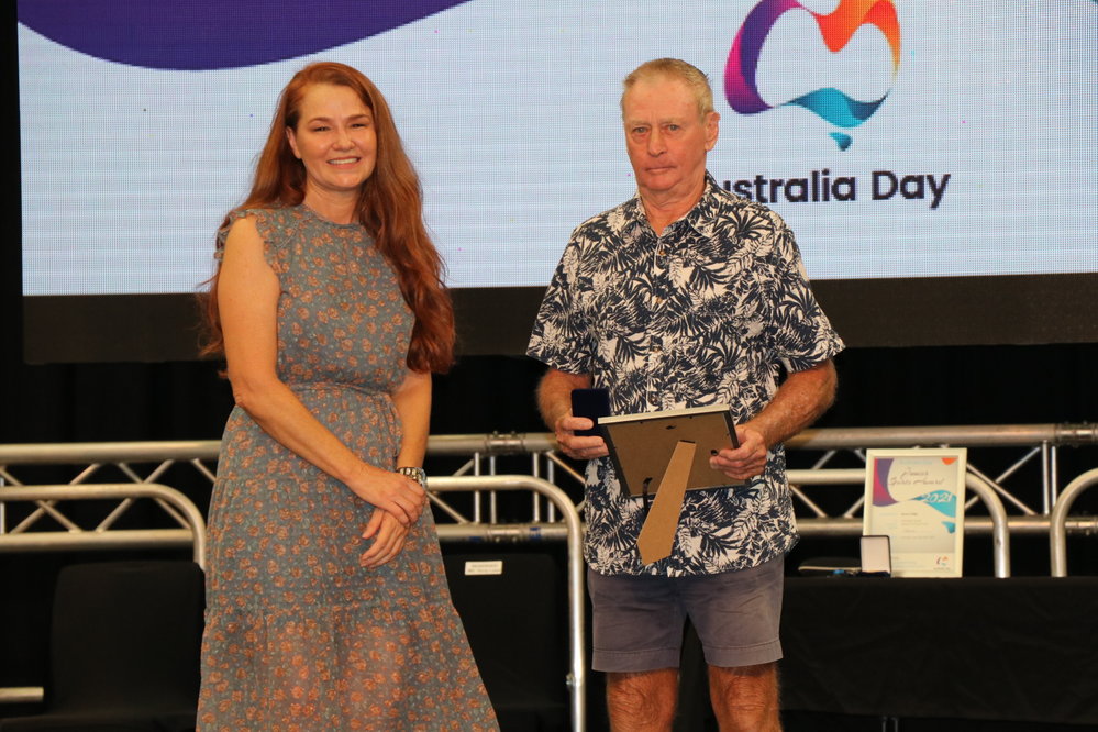 Bob Jakeman receives Citizen of the Year Award, January 2021