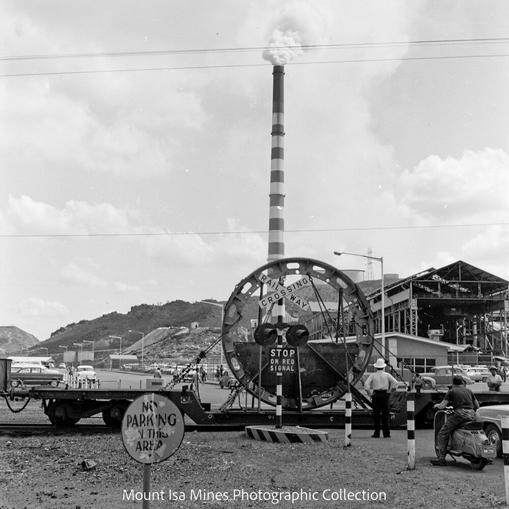 Ring gear for Ball Mill at No. 3 concentrator, Mount Isa Mines, April 1963