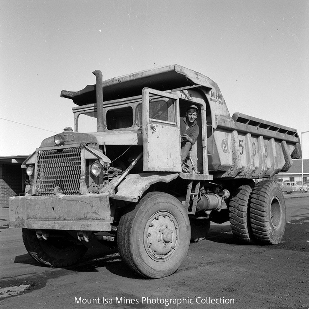 Euclid dump truck, Mount Isa Mines, June 1963