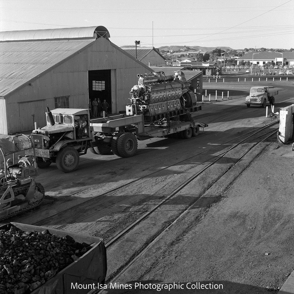 Moving motor generator, Mines Power Station, June 1963