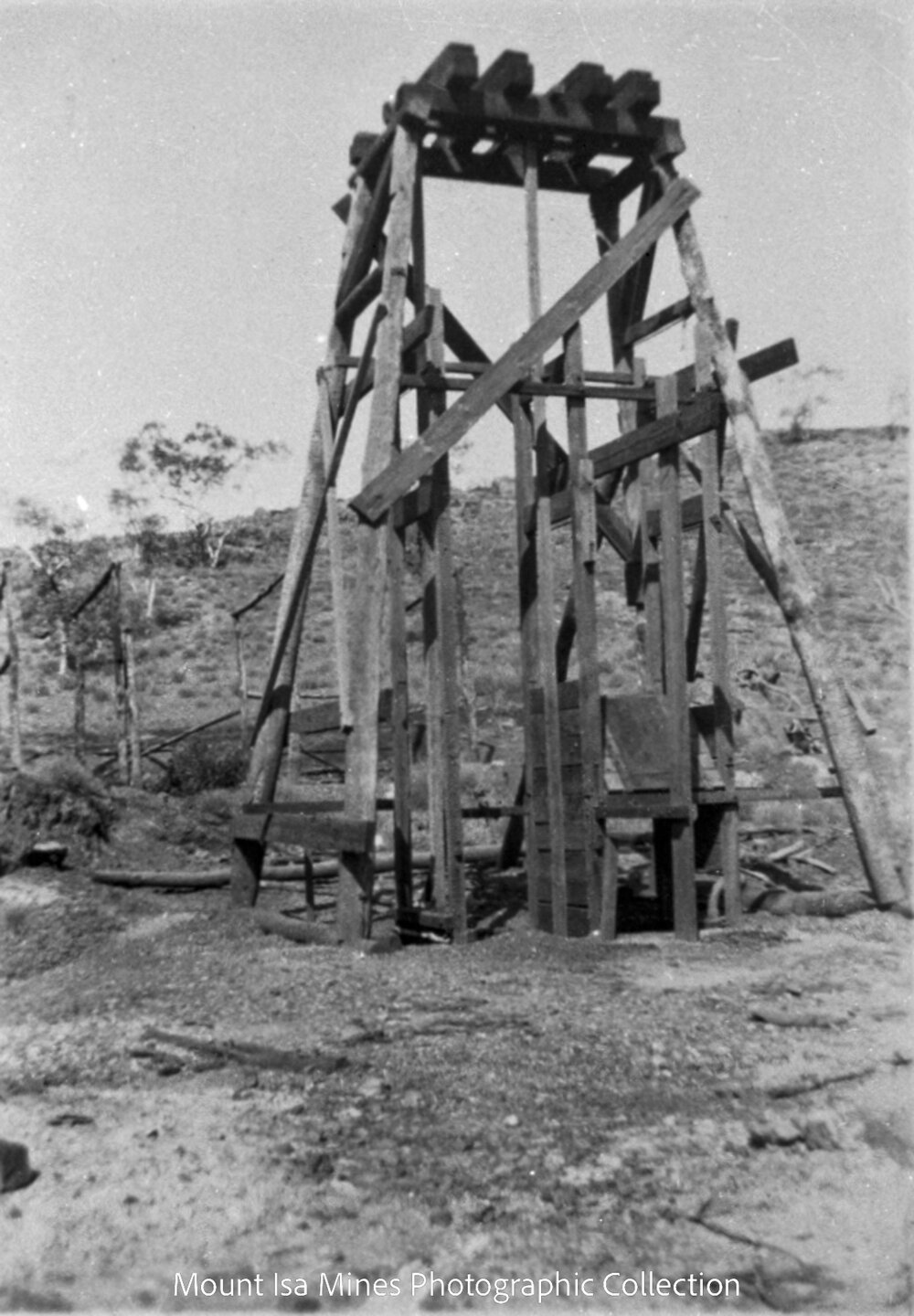 Bushell Shaft Headframe, Mount Isa Mines, c.1925