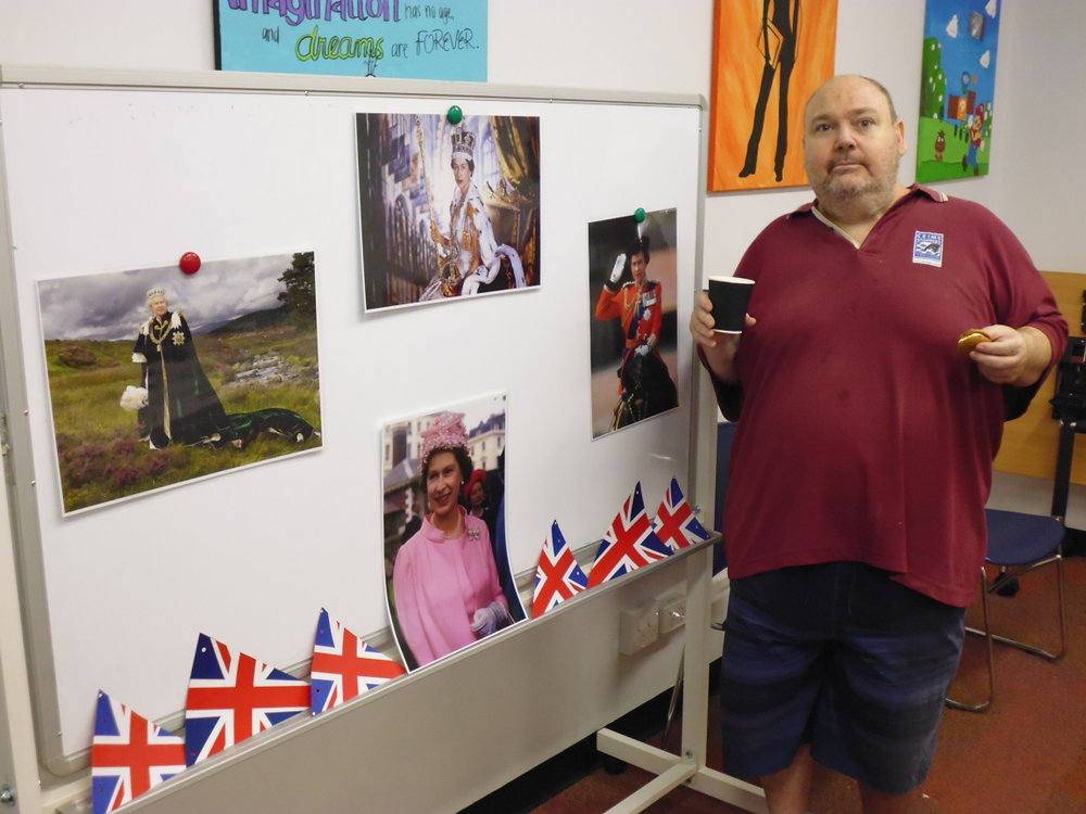 Queen Elizabeth II's coronation morning tea, February 2020