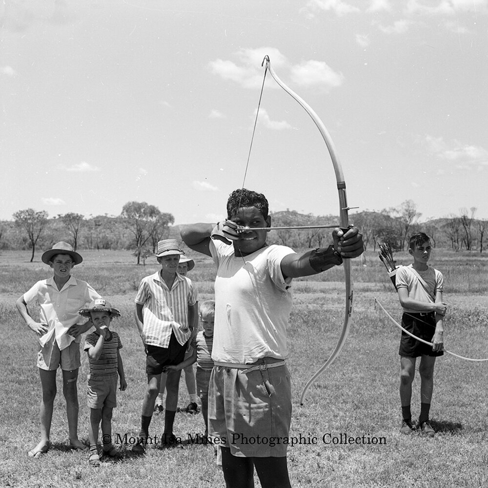 Colin King at Gymkhana, Mount Isa, February 1964