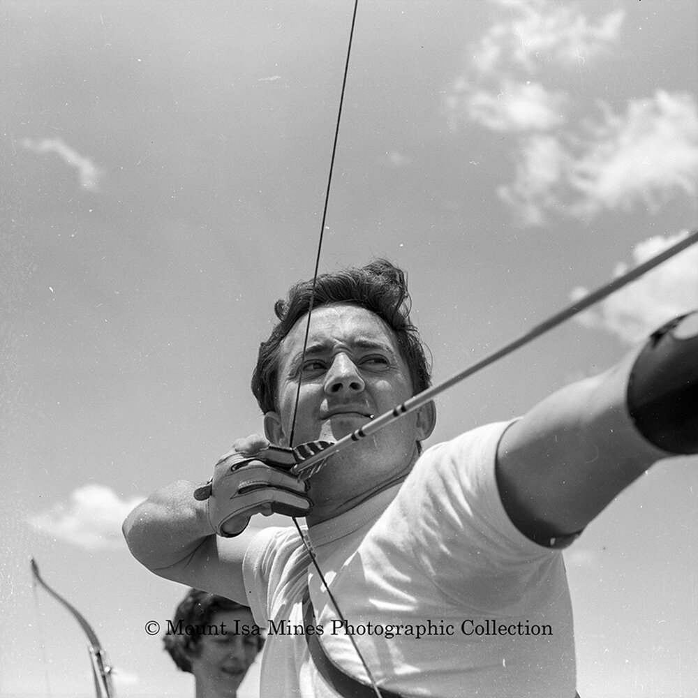 Archery at Gymkhana, February 1964