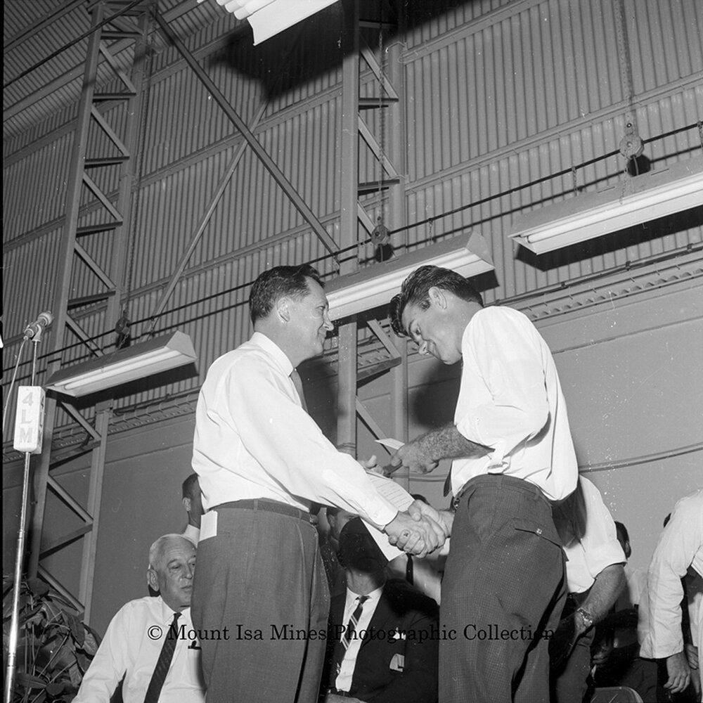 Official Opening of Apprentice Workshop, Mount Isa Mines, February 1964