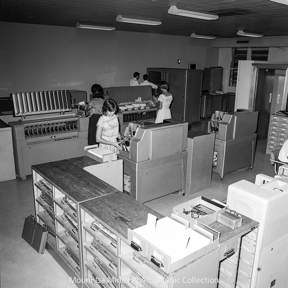 Punch Card Reader and Sorter, Mount Isa Mines, April 1964